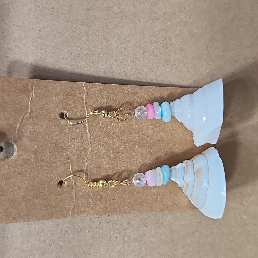 Handmade Sea Shell Mermaid Vibes Earrings